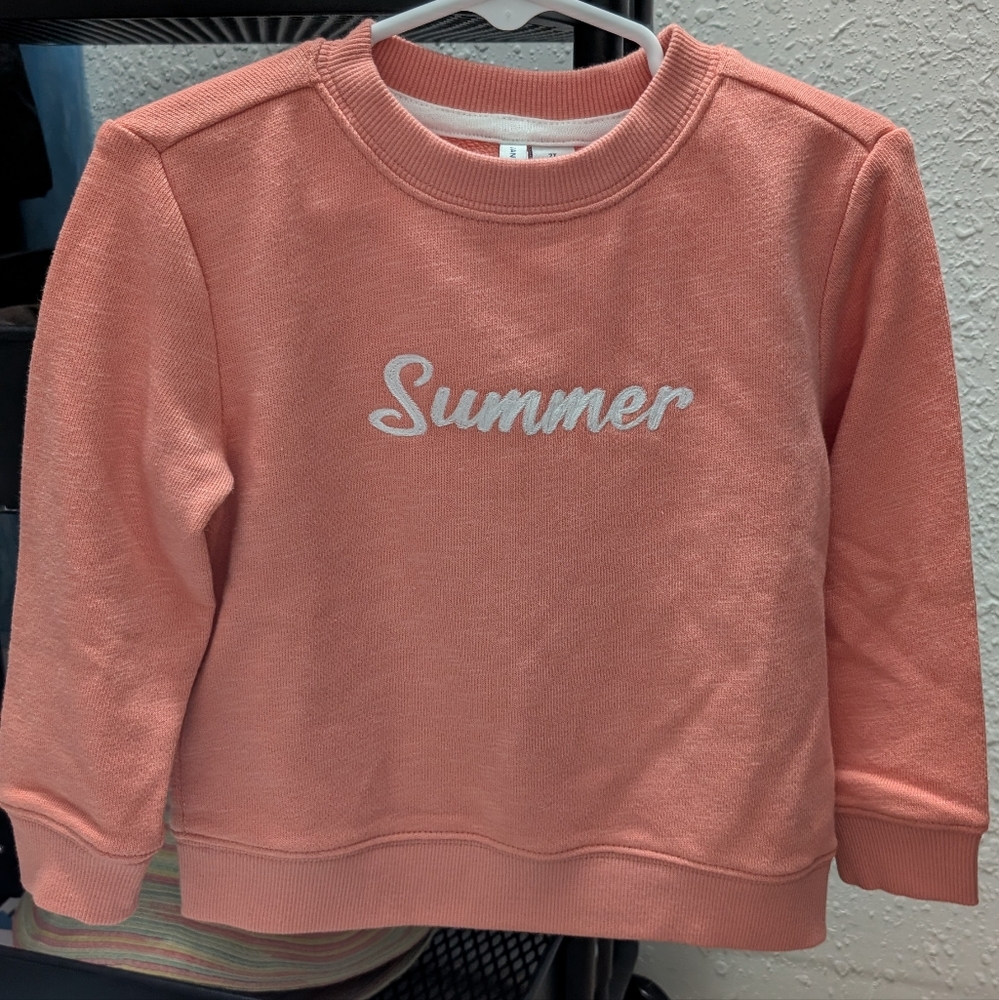 Janie and Jack Coral 'Summer' Sweatshirt, 2T